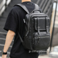 Cuir Boy Book Bags Male Leather Backpack